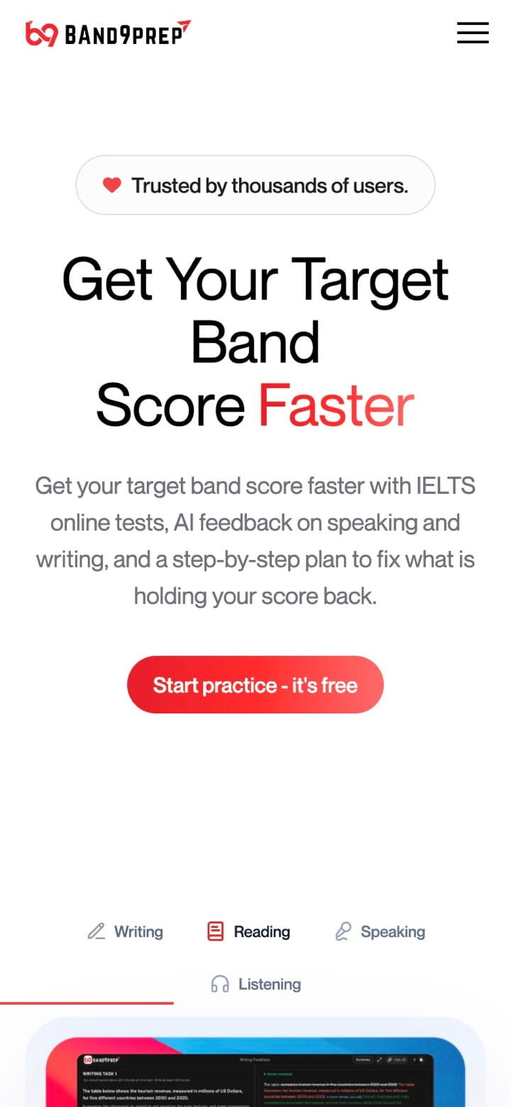 Band9Prep — EdTech · test preparation, built and run by Nexus Digital